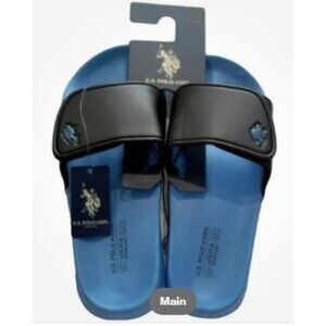 U.S. Polo Assn. Men's Sandals Blue Black Size 7/8